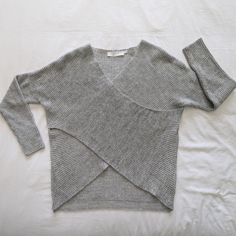 Aster the Label Faux Wrap Sweater